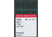 Иглы для промышленных машин Groz-Beckert DBх1 FFG/SES №75
